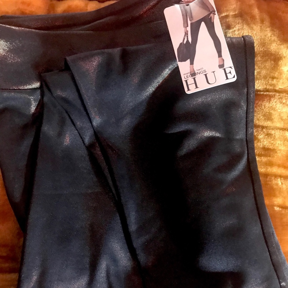 HUE METALLIC LEGGINGS